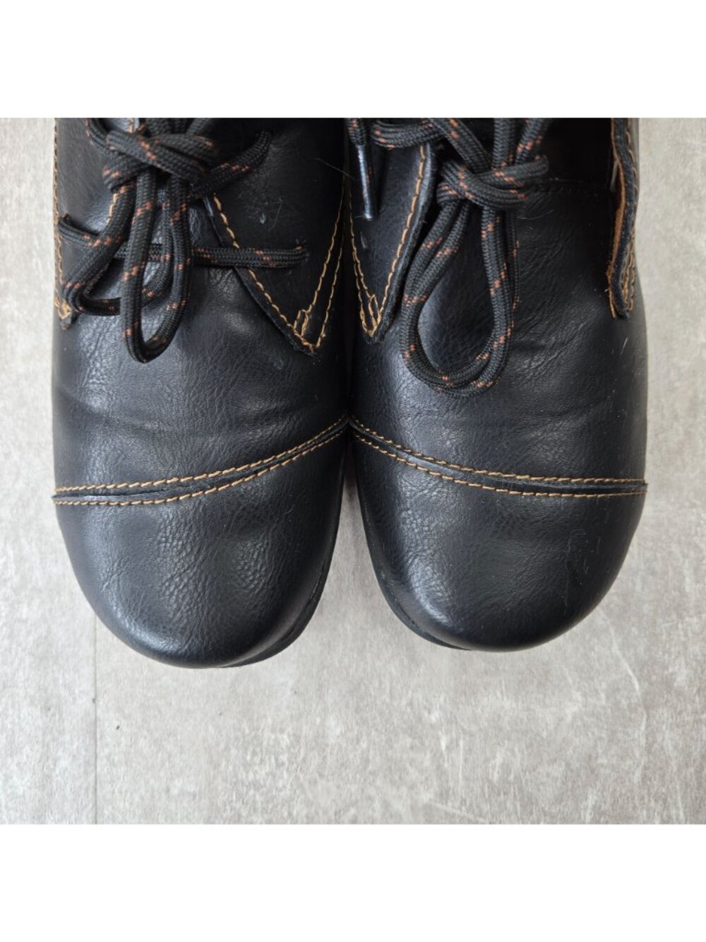Born Of Concept Chukka Ankle Bootie Sz 9 Black Leather Minimalist Lagenlook Shoe - Picture 9 of 11
